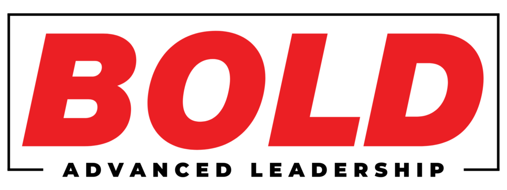 BOLD logo in red and black, representing Driven Leadership's transformative advanced leadership program.